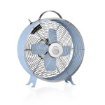 Swan Retro 8 Inch Clock Fan - Blue