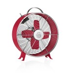 Swan Retro 8 Inch Clock Fan - Red