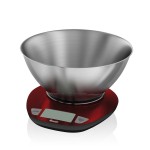 SWAN Electronic Kitchen Scale w/Bowl Red